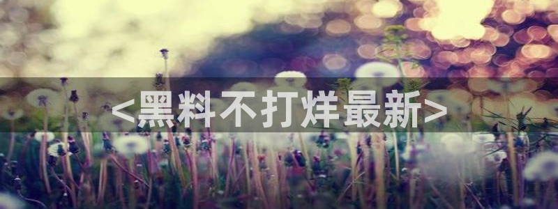 51吃瓜网热门大瓜:<黑料不打烊最新>
